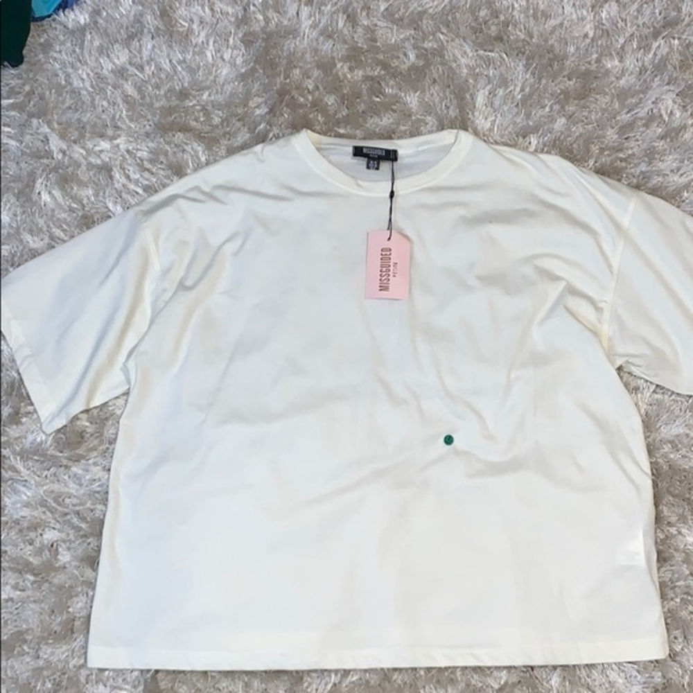 Missguided‎ new white cream t shirt